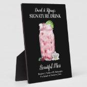 Pink Jar Drink ・ PERSONALIZE this Signature Drink フォトプラーク (側面)