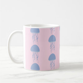 Pink Jelly Fish  コーヒーマグカップ