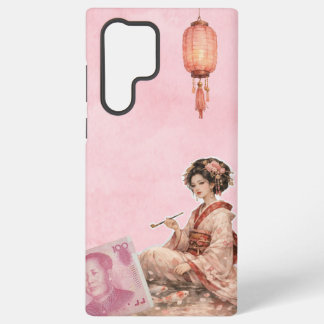 Pink Junk Journal Samsung Case Galaxy S22 Ultraケース