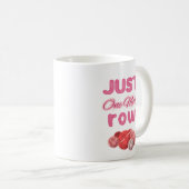 Pink Just One More Row Knitting コーヒーマグカップ (正面右)