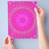 Pink Kaleidoscope Bulk Scrapbook Paper Pages チラシ (手)