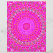 Pink Kaleidoscope Scrapbook Paper 2-Sided Page (正面)