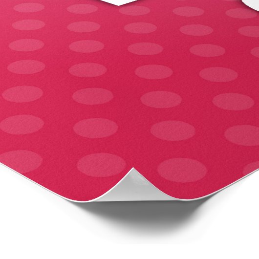 Pink Keep Calm and Bake On Poster ポスター (角)