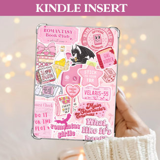 Pink Kindle Insert Cute & Girly Bookish Accessory シーズンカード