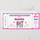 Pink KPOP Birthday Concert Ticket 招待状 (正面)