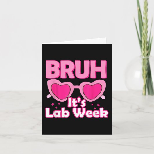 Pink Lab Week 2024 Medical Lab Science Lab Tech カード (正面)
