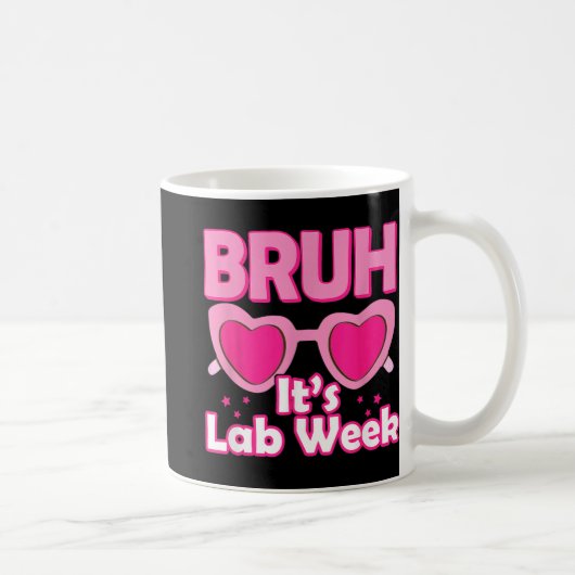Pink Lab Week 2024 Medical Lab Science Lab Tech コーヒーマグカップ (右)