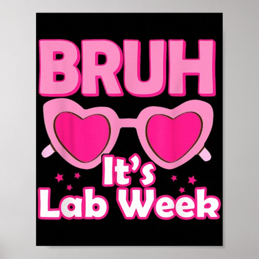 Pink Lab Week 2024 Medical Lab Science Lab Tech ポスター (正面)
