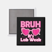 Pink Lab Week 2024 Medical Lab Science Lab Tech マグネット (正面/裏面)
