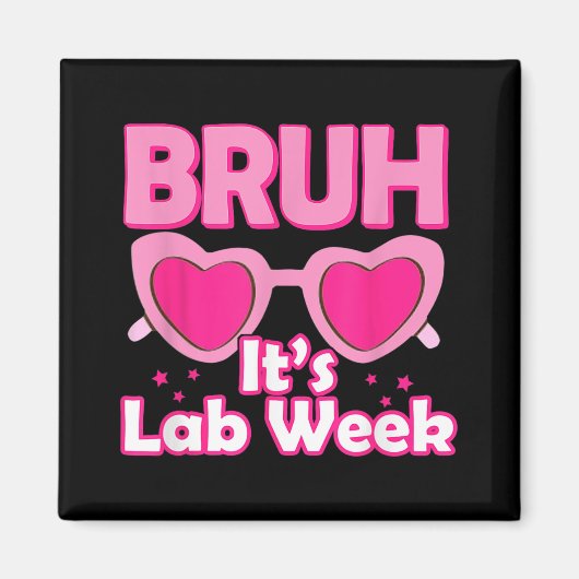 Pink Lab Week 2024 Medical Lab Science Lab Tech マグネット (正面)