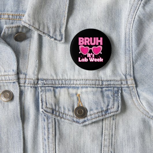Pink Lab Week 2024 Medical Lab Science Lab Tech 缶バッジ (インサイチュ)