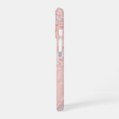 Pink Lace and Tulle Feminine Phone Case iPhone 16ケース (左側面)