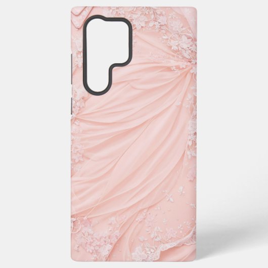 Pink Lace and Tulle Feminine Phone Case Samsung Galaxyケース (裏面)
