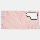 Pink Lace and Tulle Feminine Phone Case Samsung Galaxyケース (裏面横)