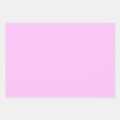 Pink Lace & White Floral Lattice Pattern ラッピングペーパーシート (正面2)