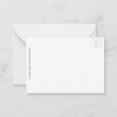 Pink Lady Slipper Flat Notecard  ノートカード (裏面)