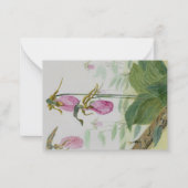 Pink Lady Slipper Flat Notecard  ノートカード (正面)