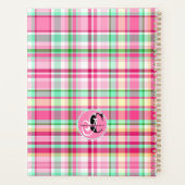 Pink Lady Slipper Plaid プランナー手帳 (裏面)