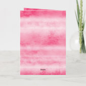 Pink Ladybug Heart Valentine's Day カード (裏面)