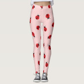 Pink Ladybug Leggings レギンス (正面)