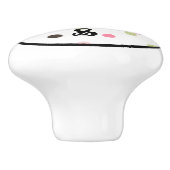 Pink Ladybug Monogram セラミックノブ (側面)