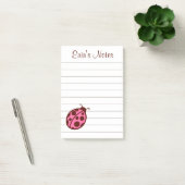 Pink Ladybug To Do List It Notes ポストイット (オフィス)