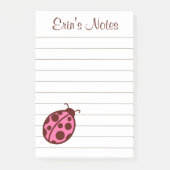 Pink Ladybug To Do List It Notes ポストイット (正面)