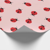Pink Ladybug Wrapping Paper ラッピングペーパー (角)