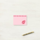 Pink Ladybugs Post It Notes ポストイット (デスク上)