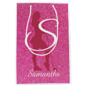  PINK LADYS GLITTER ミディアムペーパーバッグ (正面)