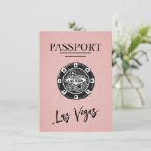 Pink Las Vegas Passport日付の保存 セーブザデート (スタンド正面)