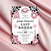 Pink Last Rodeo Bachelorette 招待状