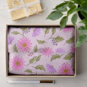 Pink Lavender Lacy Daisy Tissue Paper 薄葉紙 (ギフト)