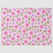 Pink Lavender Lacy Daisy Tissue Paper 薄葉紙 (正面)