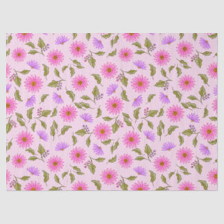 Pink Lavender Lacy Daisy Tissue Paper 薄葉紙