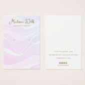 Pink Lavender Waves  Earring Display Holder (正面&裏面)