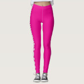 Pink leggings with the word 'Queen' レギンス (正面)