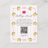 Pink Lemon Citrus Graduation College Fund エンクロージャーカード (正面)