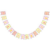 Pink Lemonade Birthday バンティングフラッグ (全)