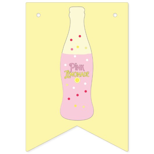 Pink Lemonade Birthday バンティングフラッグ (第2の旗)