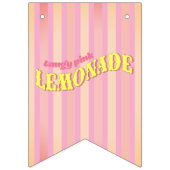 Pink Lemonade Birthday バンティングフラッグ (第1の旗)