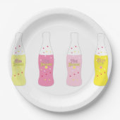 Pink Lemonade Birthday Party Plates ペーパープレート (正面)