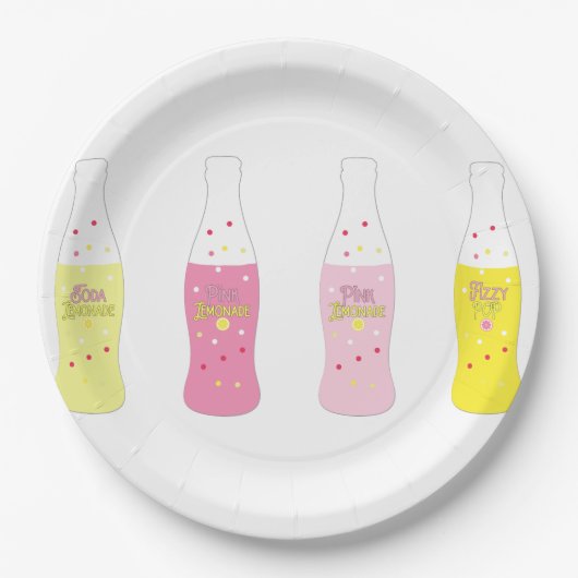 Pink Lemonade Summer Citrus ペーパープレート (正面)