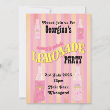 Pink Lemonade Vintage Soda Bottle Ombre Retro