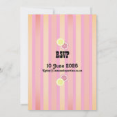 Pink Lemonade Vintage Soda Bottle Ombre Retro 招待状 (裏面)