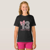 Pink Leopard “13” – Official Teenager T-Shirt Tシャツ (正面フル)