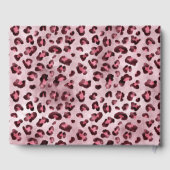 Pink Leopard Animal Print Pattern And Text ゲストブック (裏面)