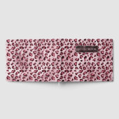 Pink Leopard Animal Print Pattern And Text ゲストブック (全面)
