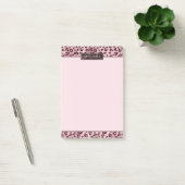 Pink Leopard Animal Print With Faux Foil And Name ポストイット (オフィス)