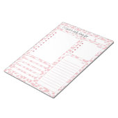 Pink Leopard DailyプランナーノートとTo Doリスト ノートパッド (アングル)